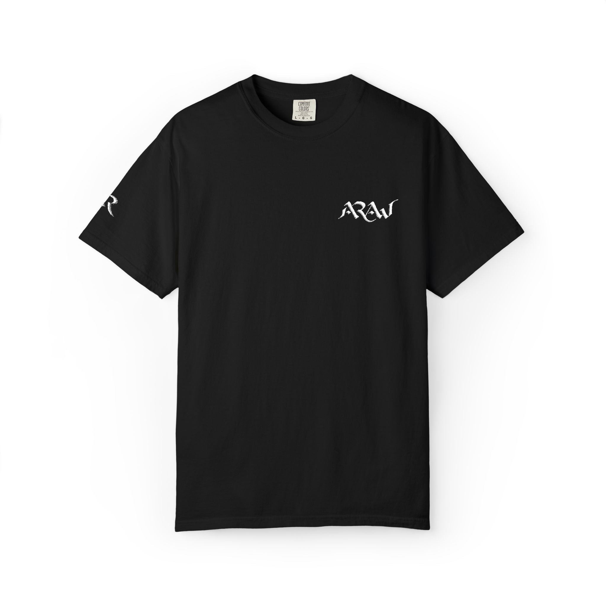 ARAW Logo tee T-Shirt | Chest and Sleeve Embroidered Logo