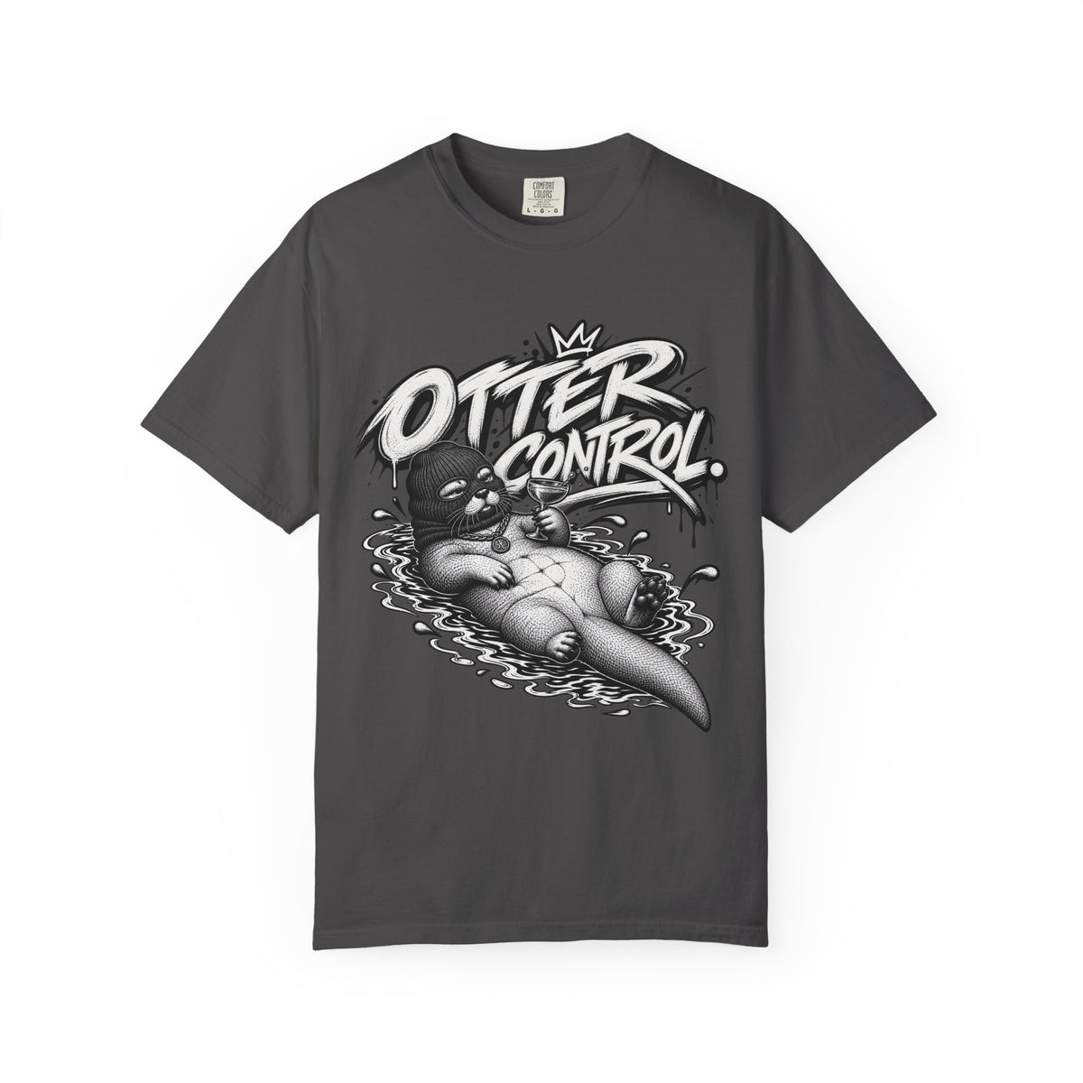 Otter Control Graphic T-Shirt — River Otter Illustration Tee | ARAW