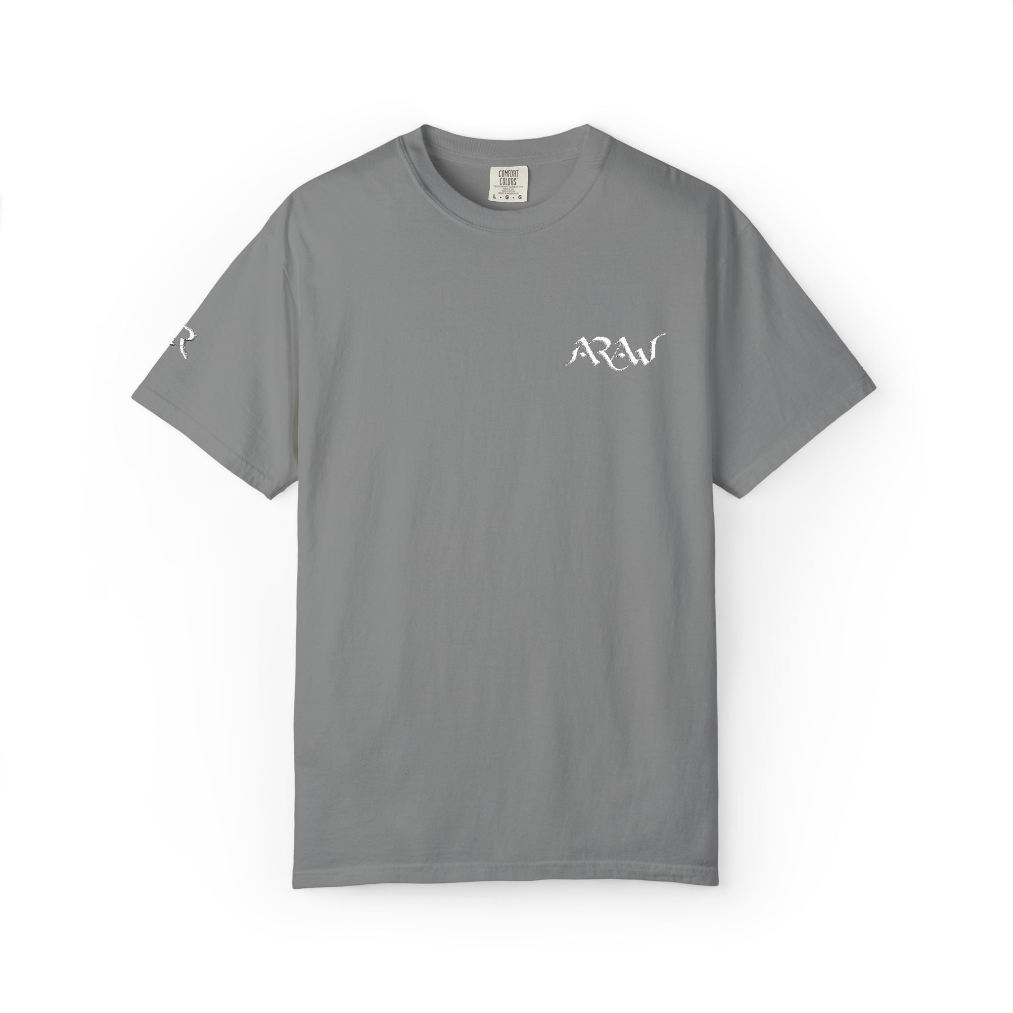 ARAW Logo tee T-Shirt | Chest and Sleeve Embroidered Logo
