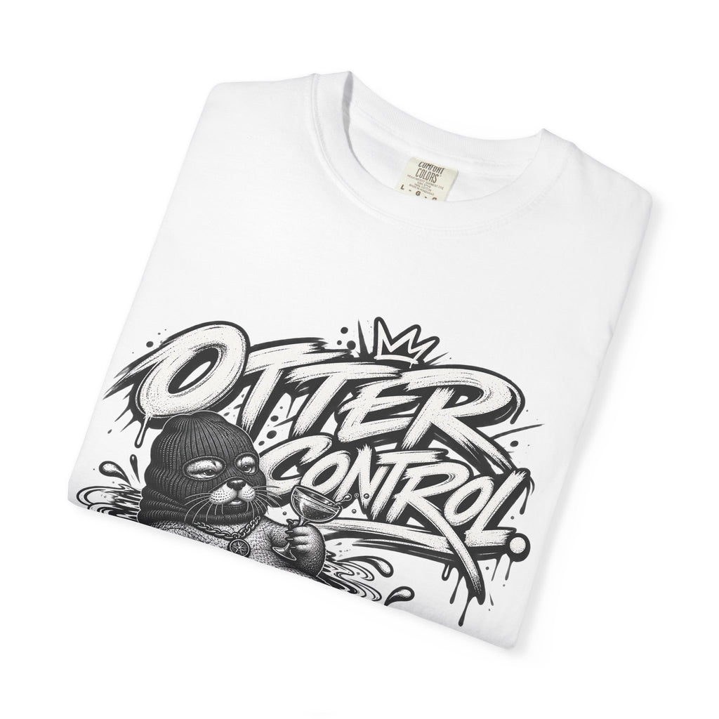 Otter Control Graphic T-Shirt — River Otter Illustration Tee | ARAW
