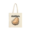Oystired Canvas Tote Bag — Funny Lazy Oyster Beach Grocery Tote
