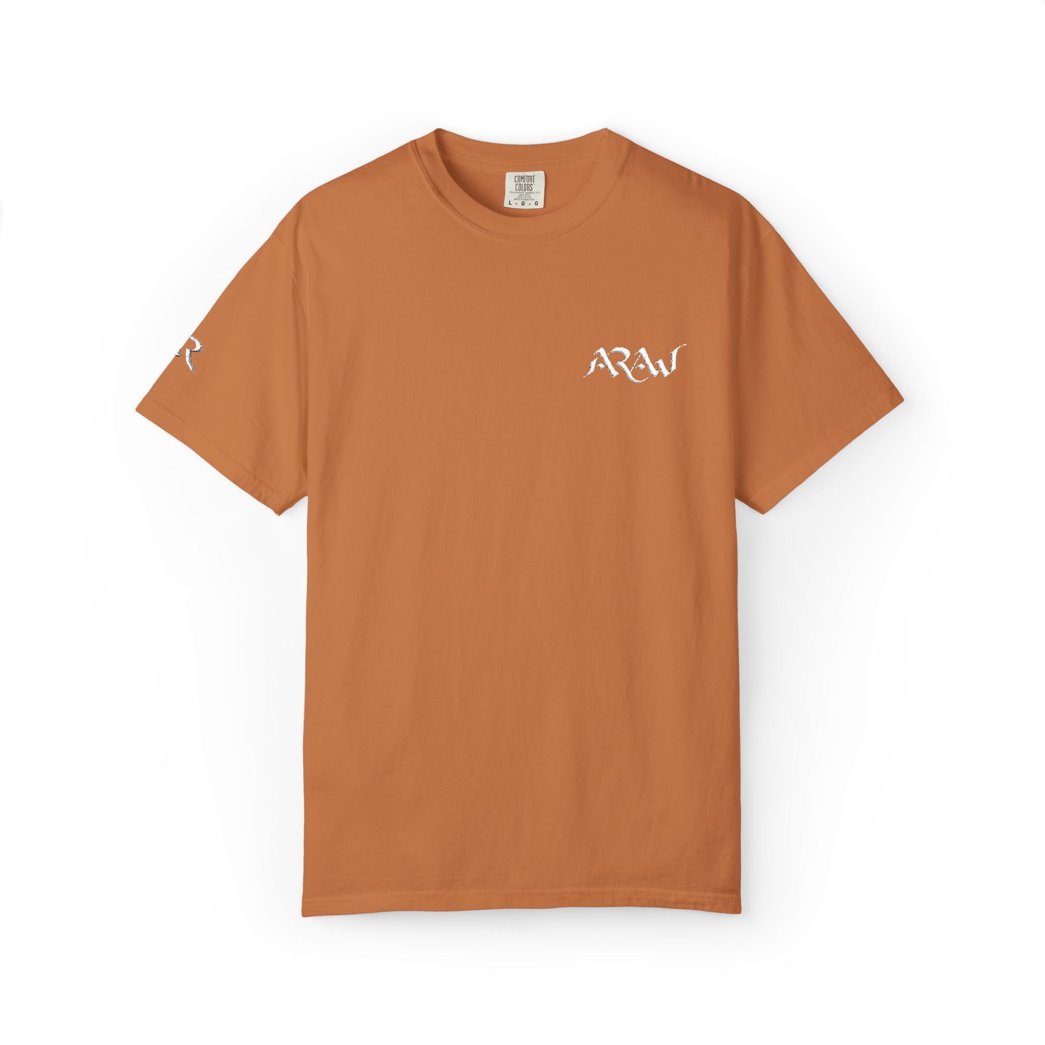 ARAW Logo tee T-Shirt | Chest and Sleeve Embroidered Logo