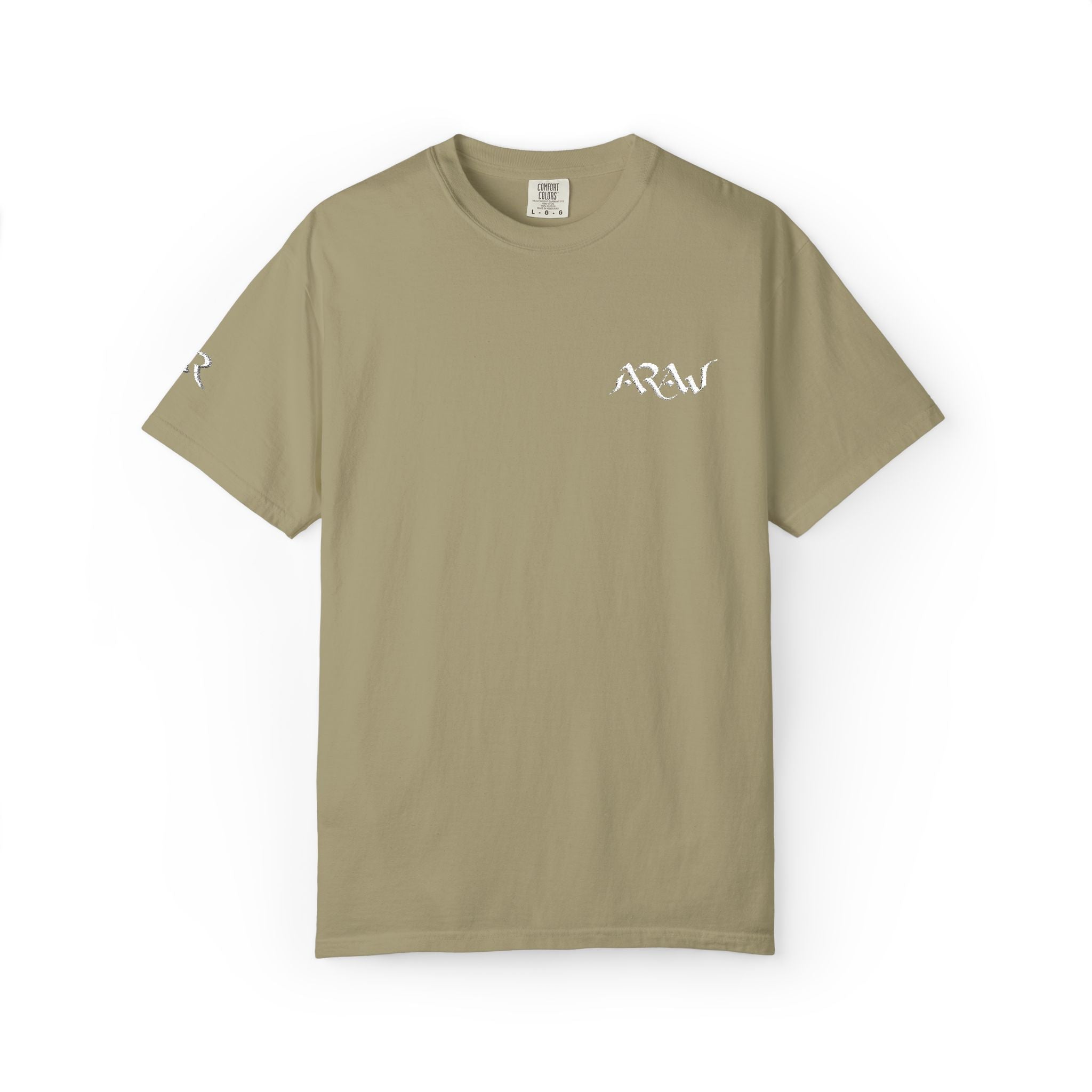 ARAW Logo tee T-Shirt | Chest and Sleeve Embroidered Logo