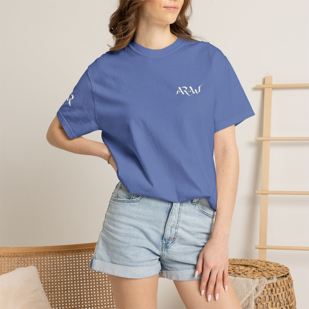 ARAW Logo tee T-Shirt | Chest and Sleeve Embroidered Logo