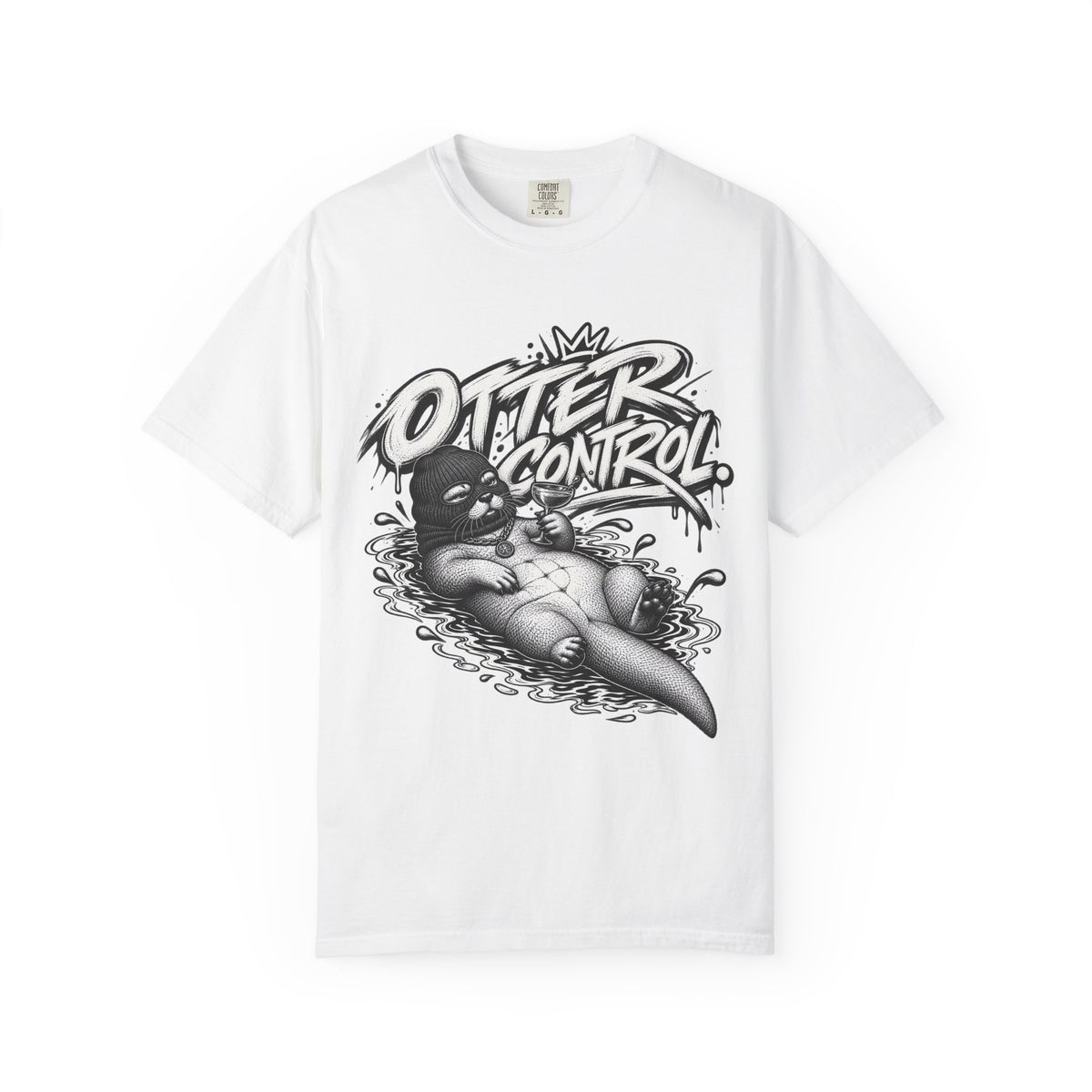 Otter Control Graphic T-Shirt — River Otter Illustration Tee | ARAW