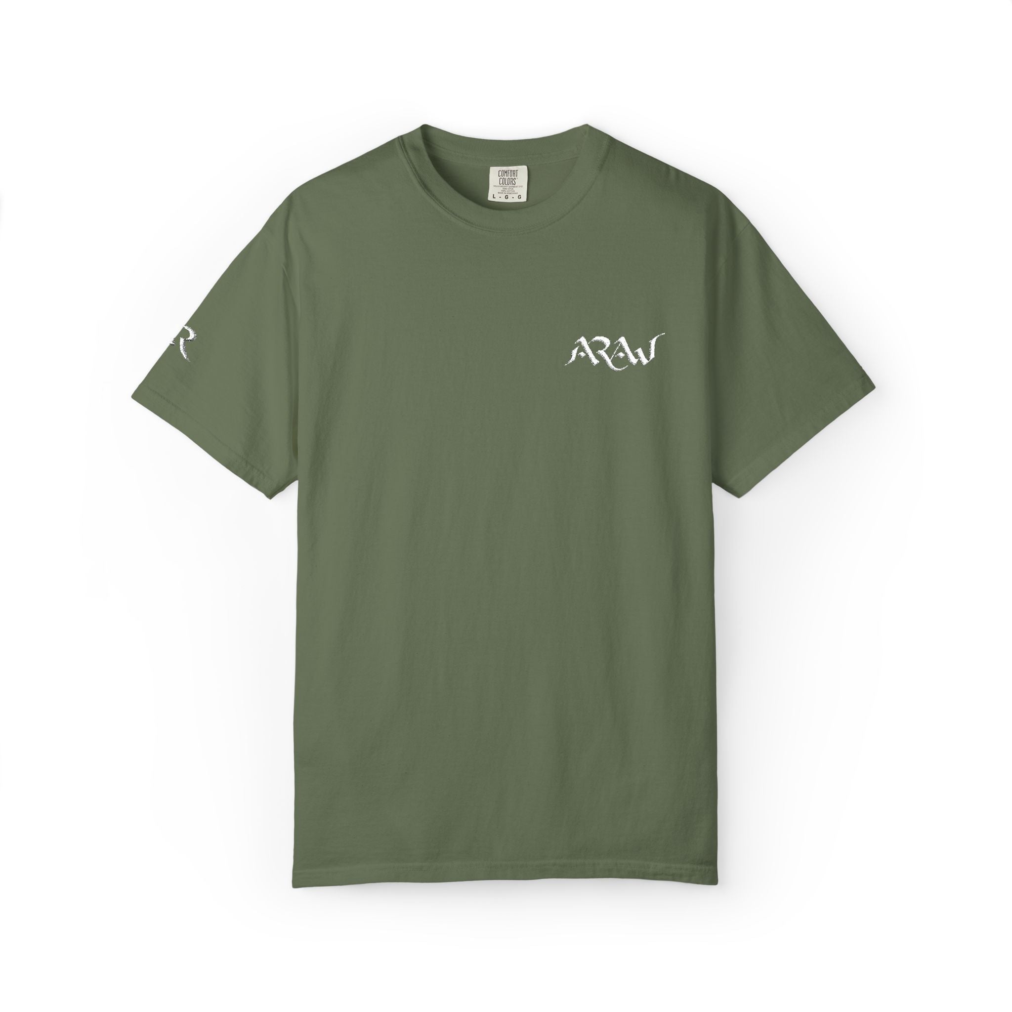 ARAW Logo tee T-Shirt | Chest and Sleeve Embroidered Logo