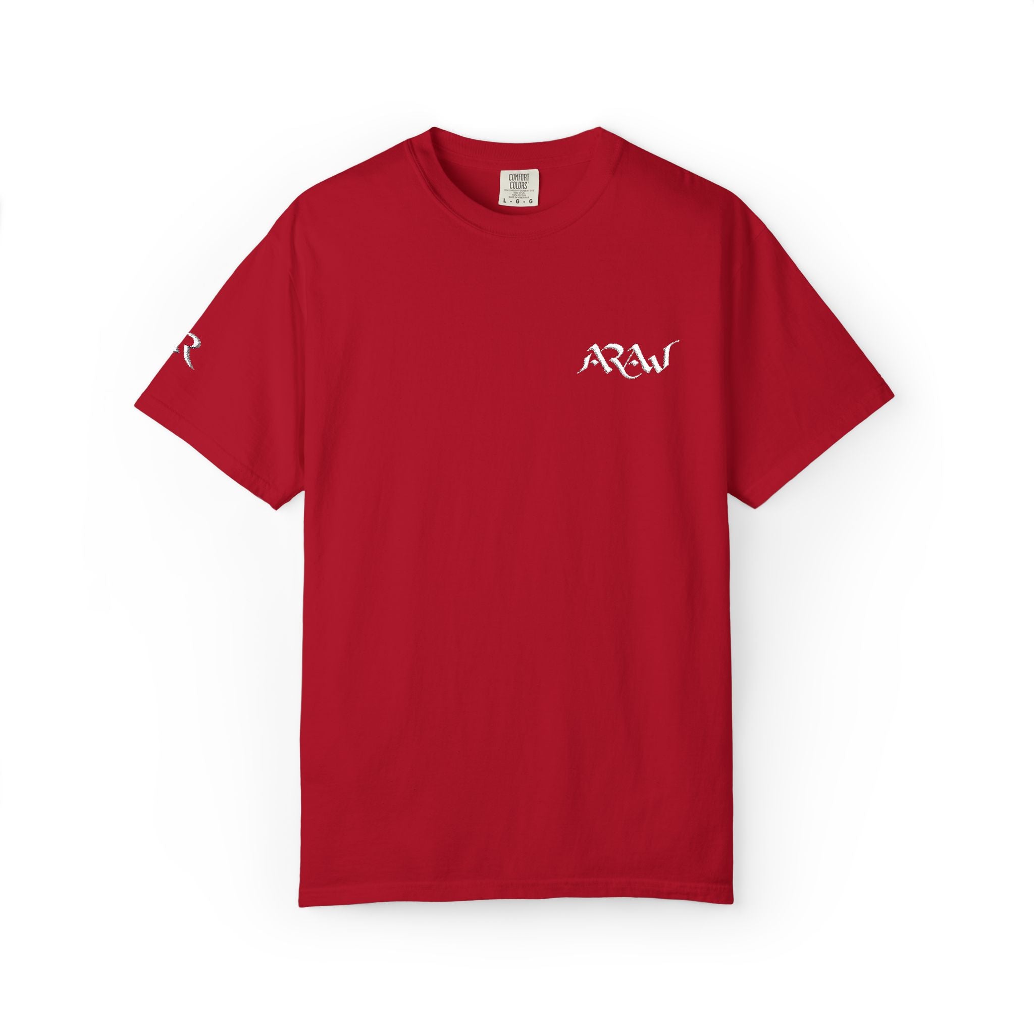 ARAW Logo tee T-Shirt | Chest and Sleeve Embroidered Logo